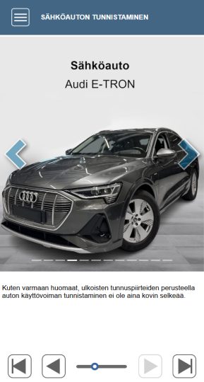 Harmaa audi A6 etron sähköauto